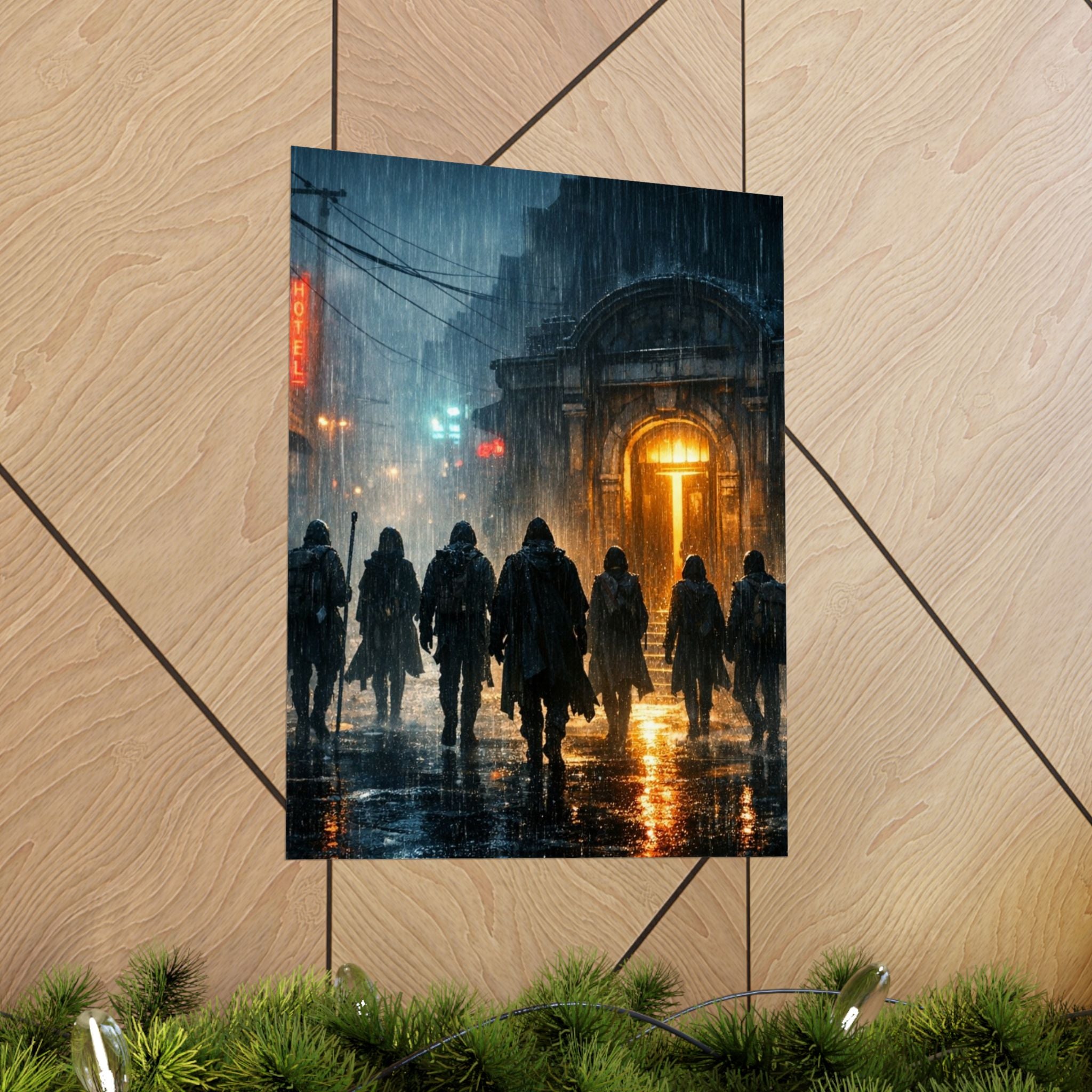 Power Runs Black PRB The Starbound Seven Matte Vertical Posters by Printify