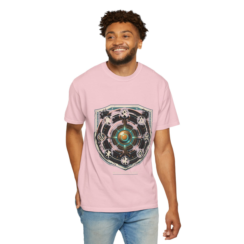 Power Runs Black PRB "Wear The Code" Mystic Shield T-Shirt — Geometric Sigil Graphic Tee by Power Runs Black