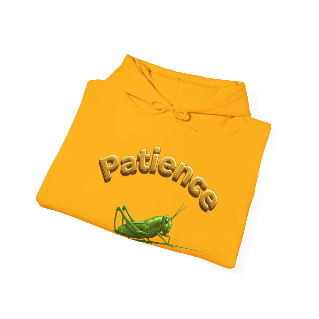 Power Runs Black PRB Patience Grasshopper Hoodie | Grasshopper Illustration, Word Art by Power Runs Black
