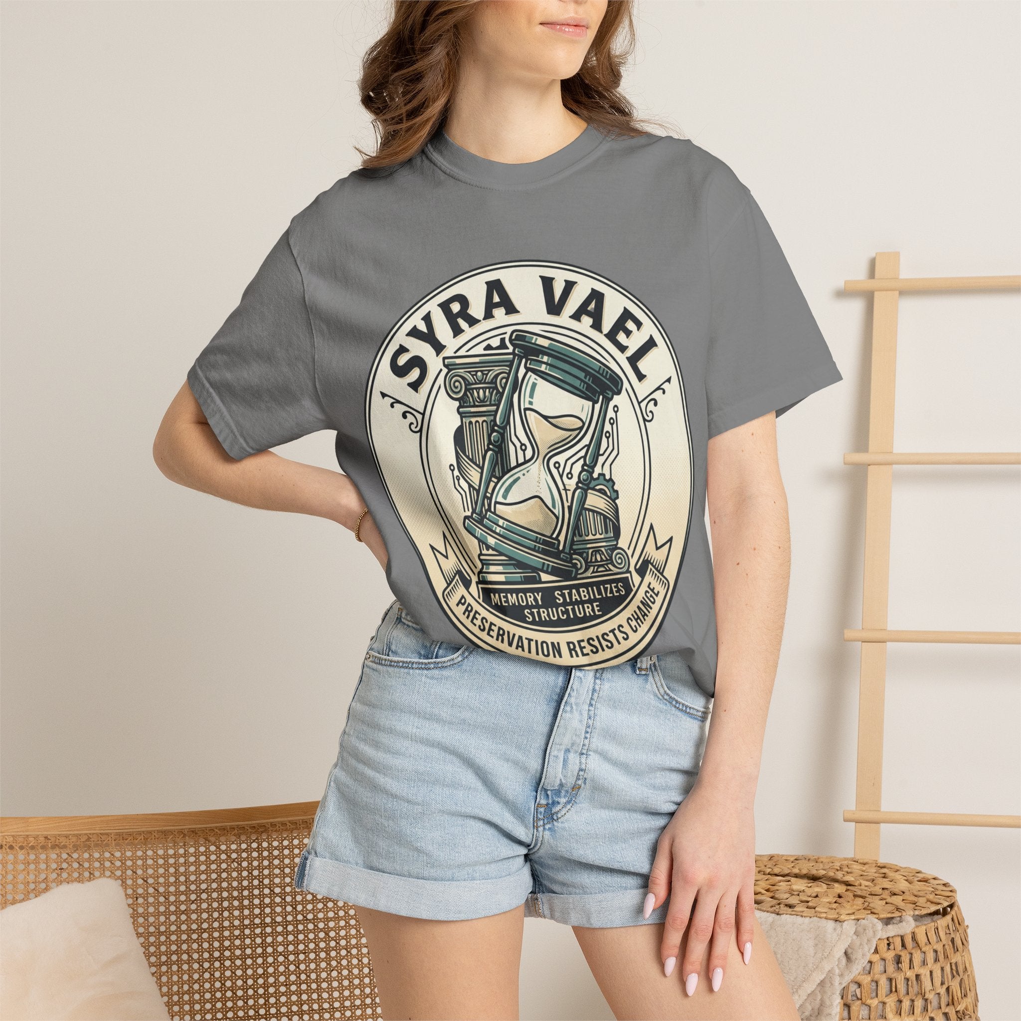 Power Runs Black PRB Syra Vael Hourglass Emblem T-Shirt by Power Runs Black