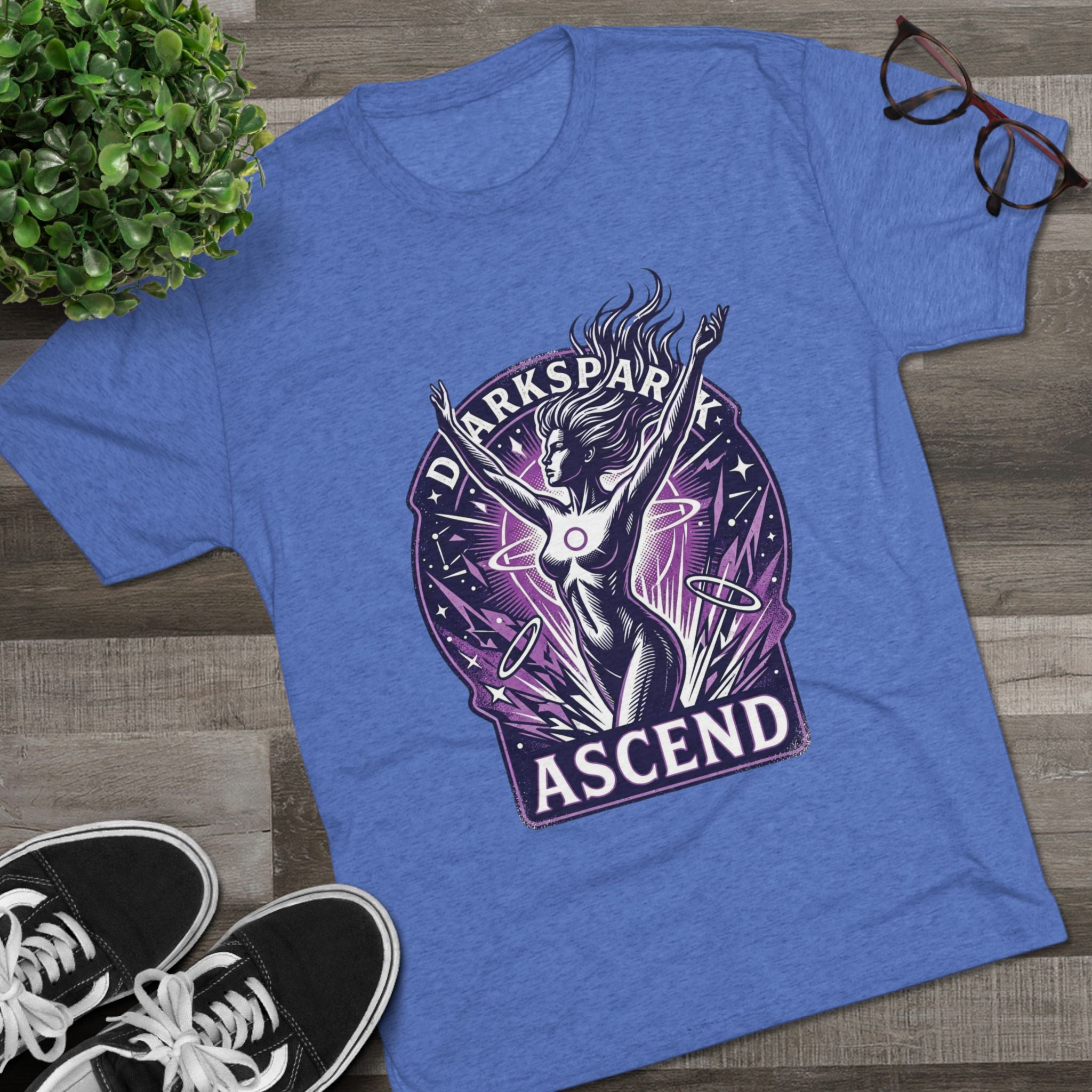 Power Runs Black PRB Ascend Space Goddess Tee — "Parkspark Ascend" Retro Sci‑Fi Graphic T-Shirt by Power Runs Black