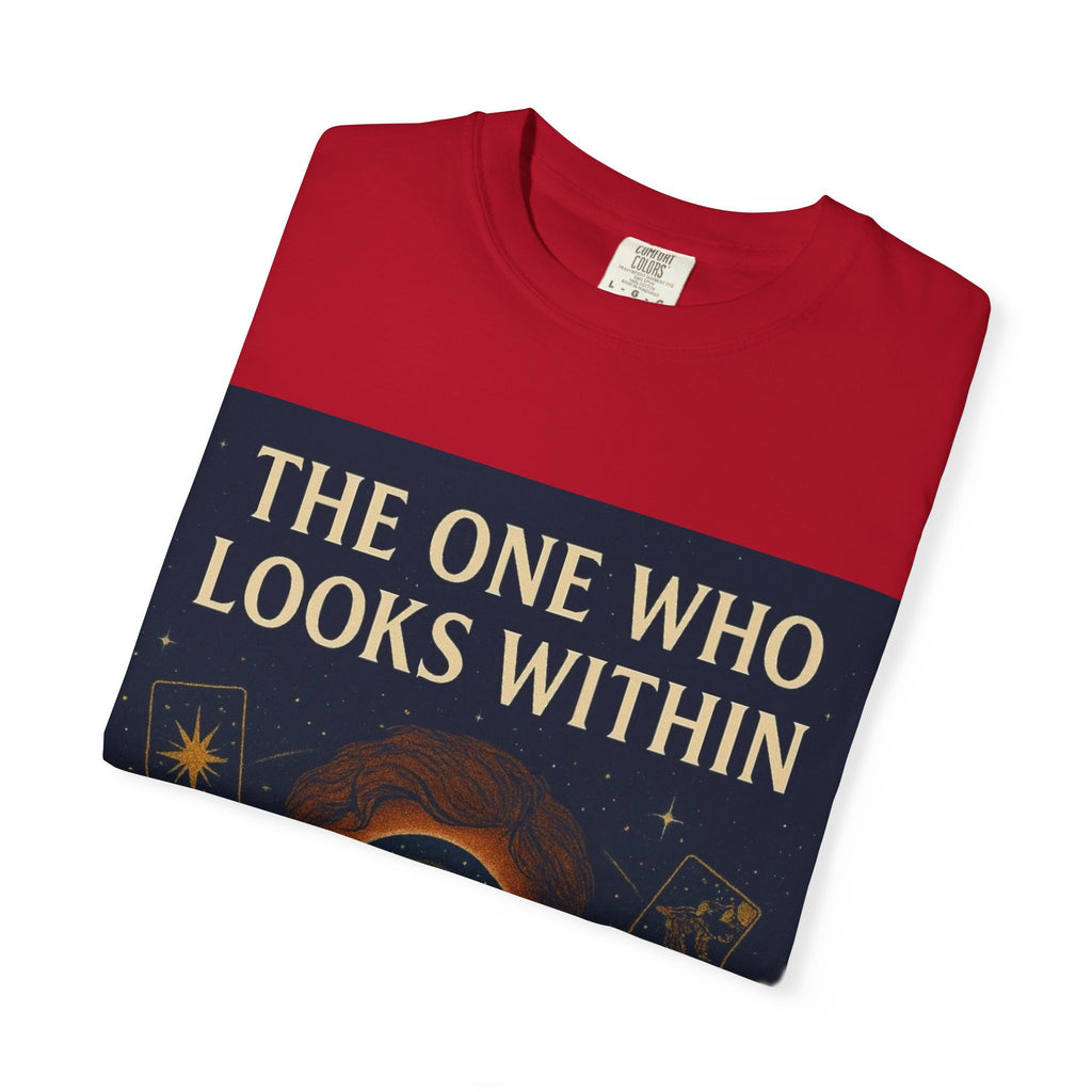 PRB Tarot Eye T-Shirt — "The One Who Looks Within" Mystical Graphic Tee by Power Runs Black