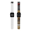 Decorative Crest Apple Watch Band — Bronze & Black TPU Strap by Printify