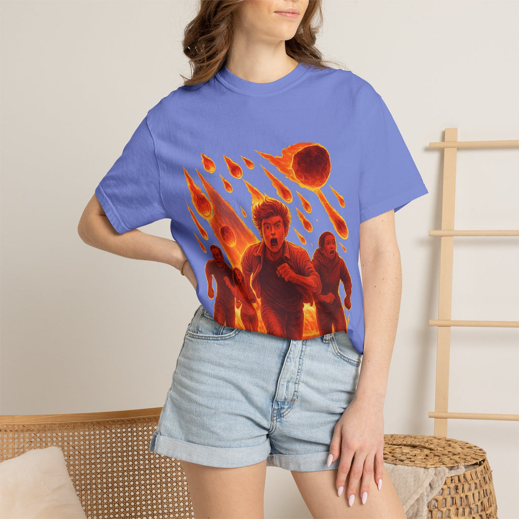 PRB Meteor Shower Escape T-Shirt — Apocalyptic Running Graphic Tee by Power Runs Black