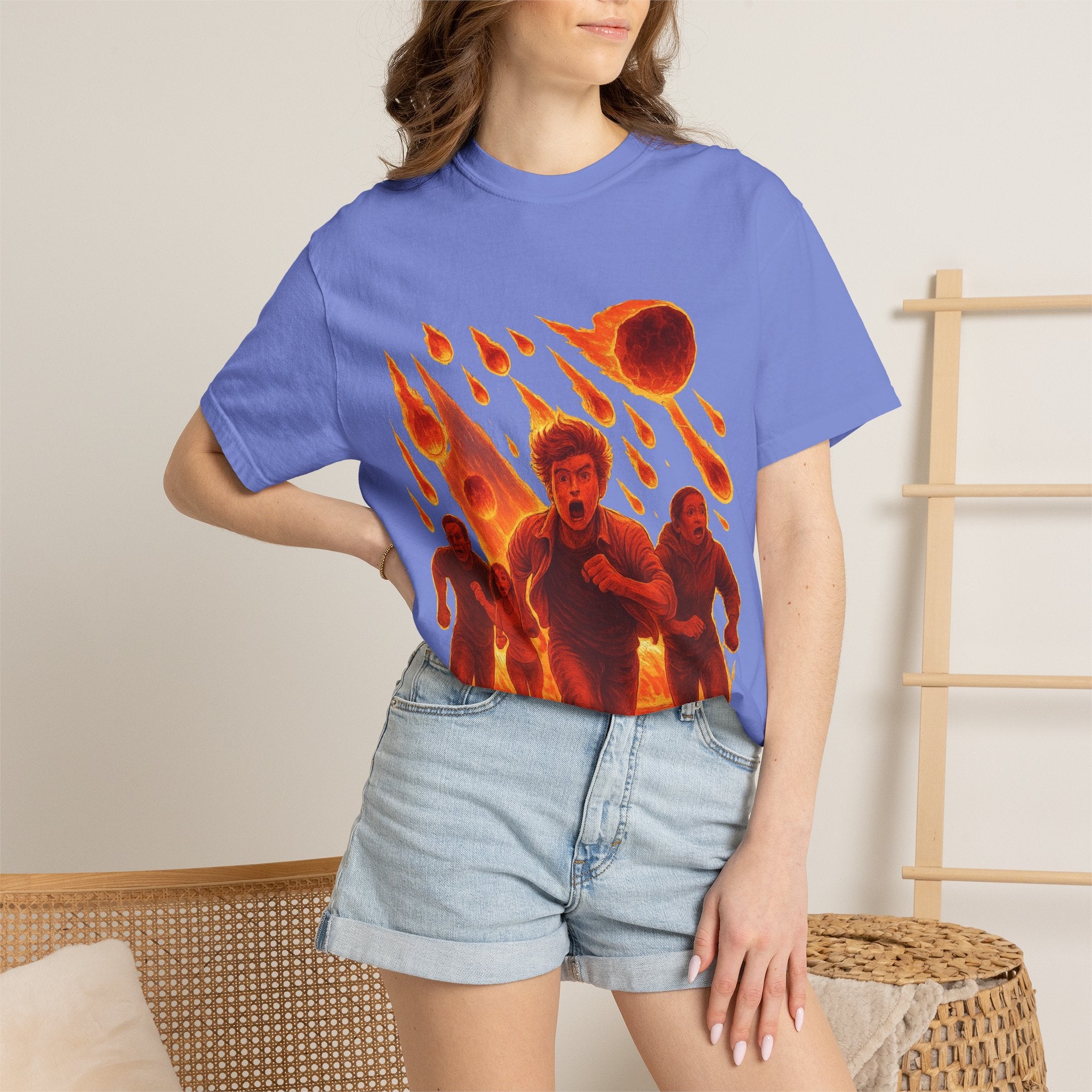 PRB Meteor Shower Escape T-Shirt — Apocalyptic Running Graphic Tee by Power Runs Black