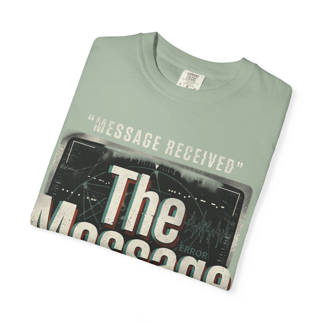 Power Runs Black PRB The Message Signal T-Shirt — Retro Graphic Tee with 'Message Received' Design by Power Runs Black