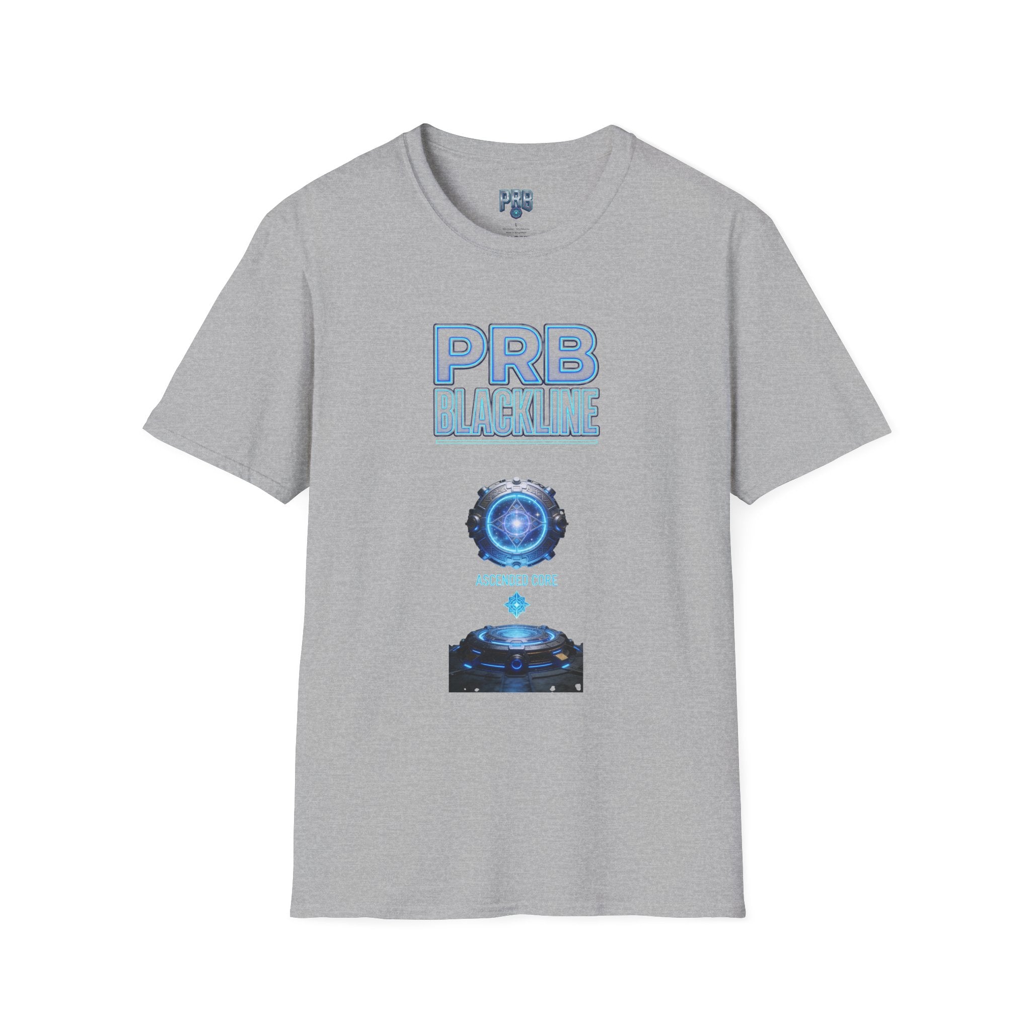 PRB Blackline Futuristic DJ Tee — Electronic Music Graphic T-Shirt by Power Runs Black