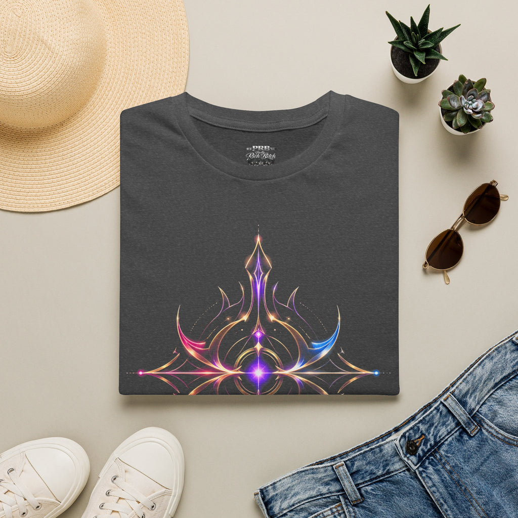 Power Runs Black PRB Pretty Rich Bitch The Collection Mystic Mandala Tee — Subtle Pastel Spiritual Graphic T-Shirt by Printify