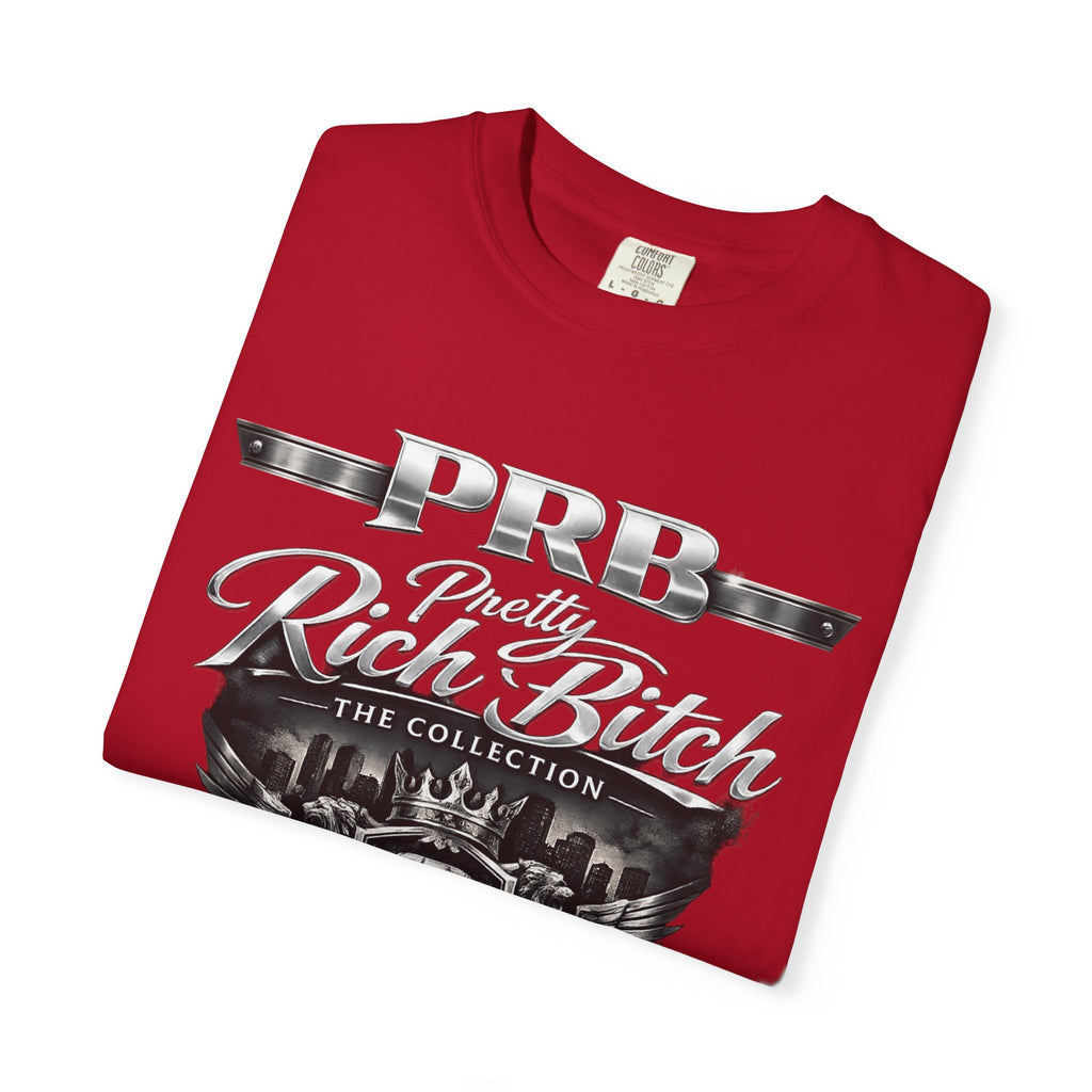 PRB Rebel Biker Crest T-Shirt | Vintage Motorcycle Emblem Tee by Power Runs Black