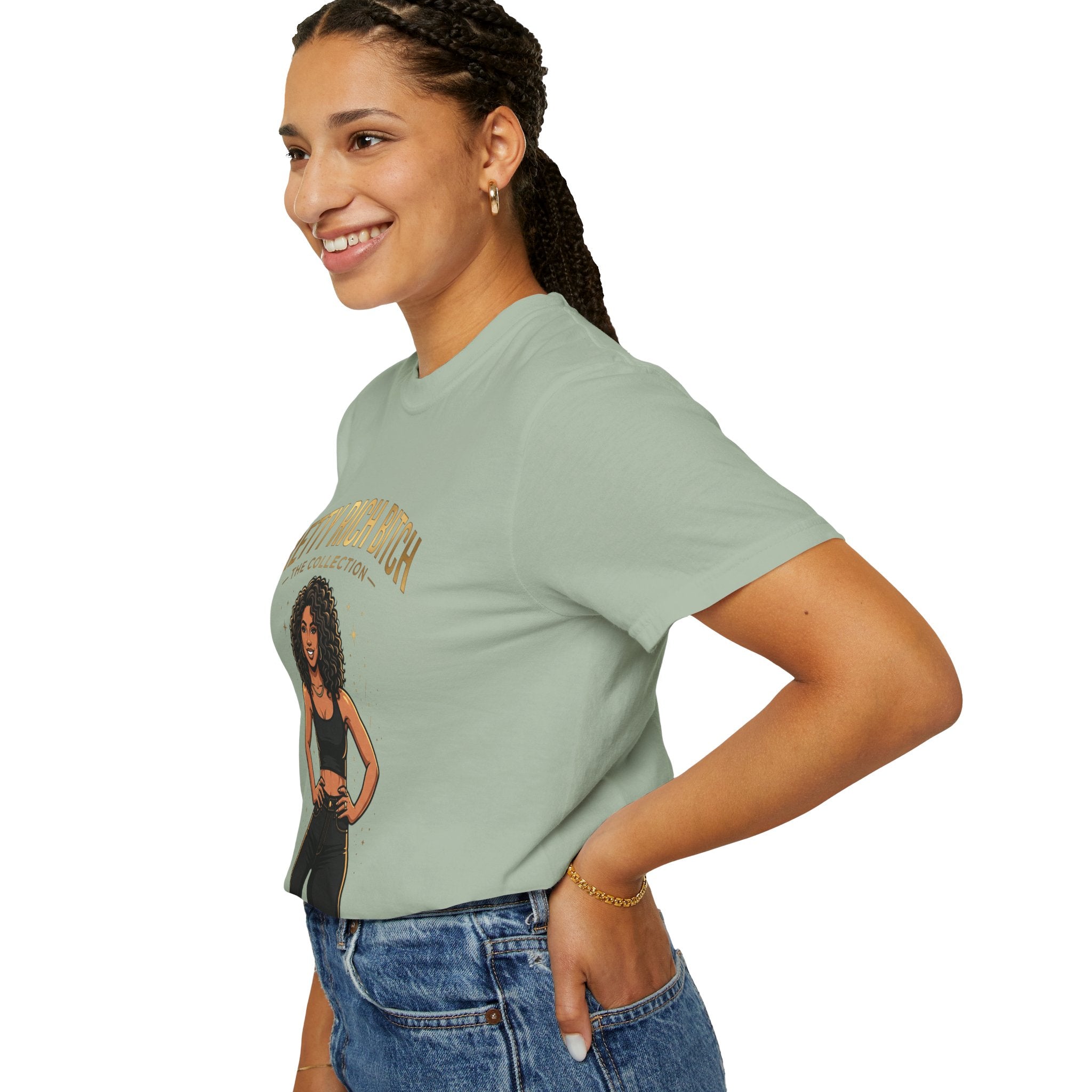 Pretty Rich Bitch The Collection by PRB T-Shirt — Empowered Black Woman Graphic Tee by Power Runs Black