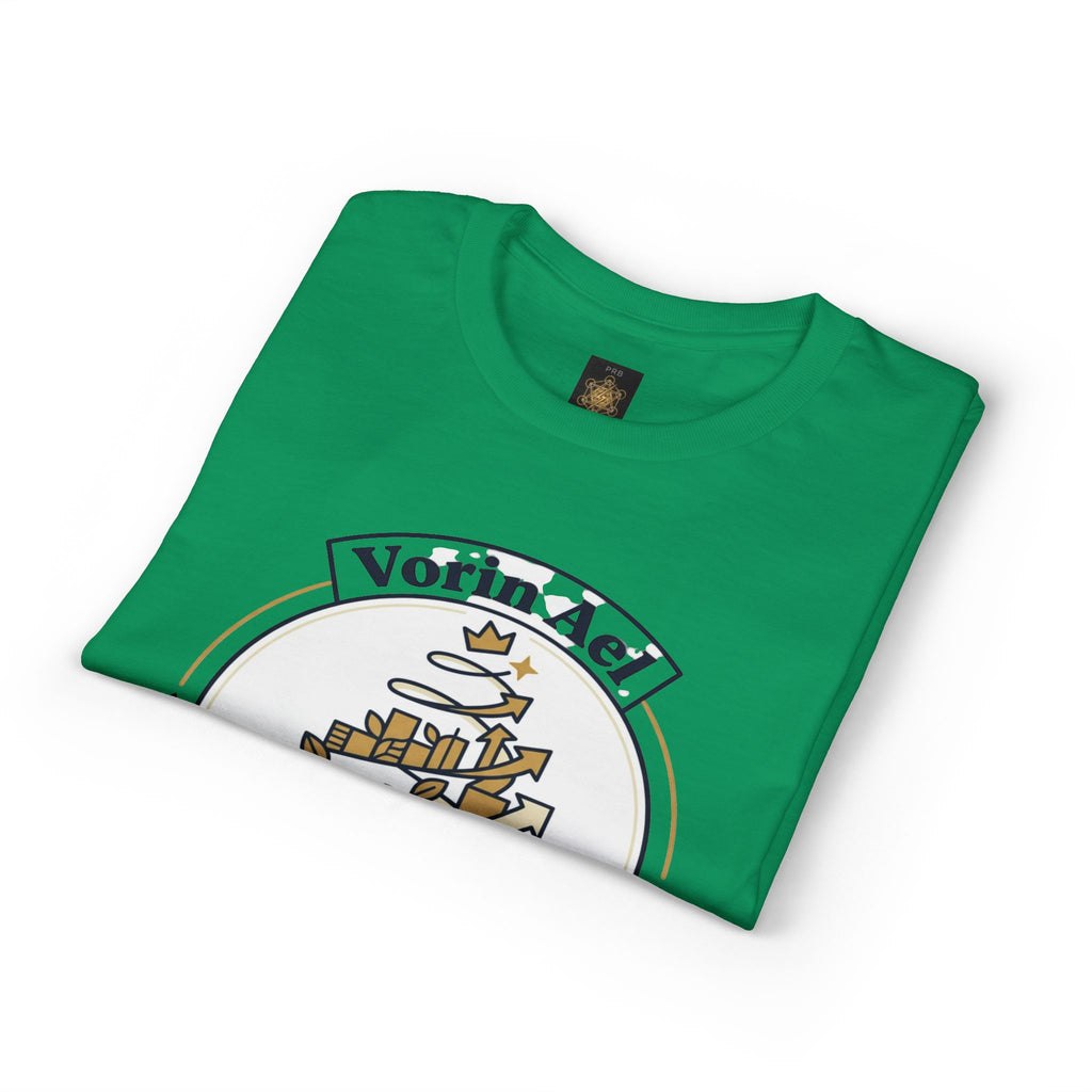 Power Runs Black PRB Vorin Ael Crest T-Shirt — Fantasy Guild Emblem Tee by Printify