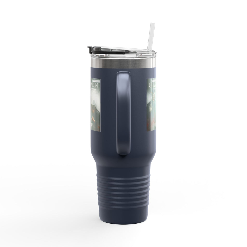PRB The Glass Between, 40oz Insulated Travel Mug by Power Runs Black