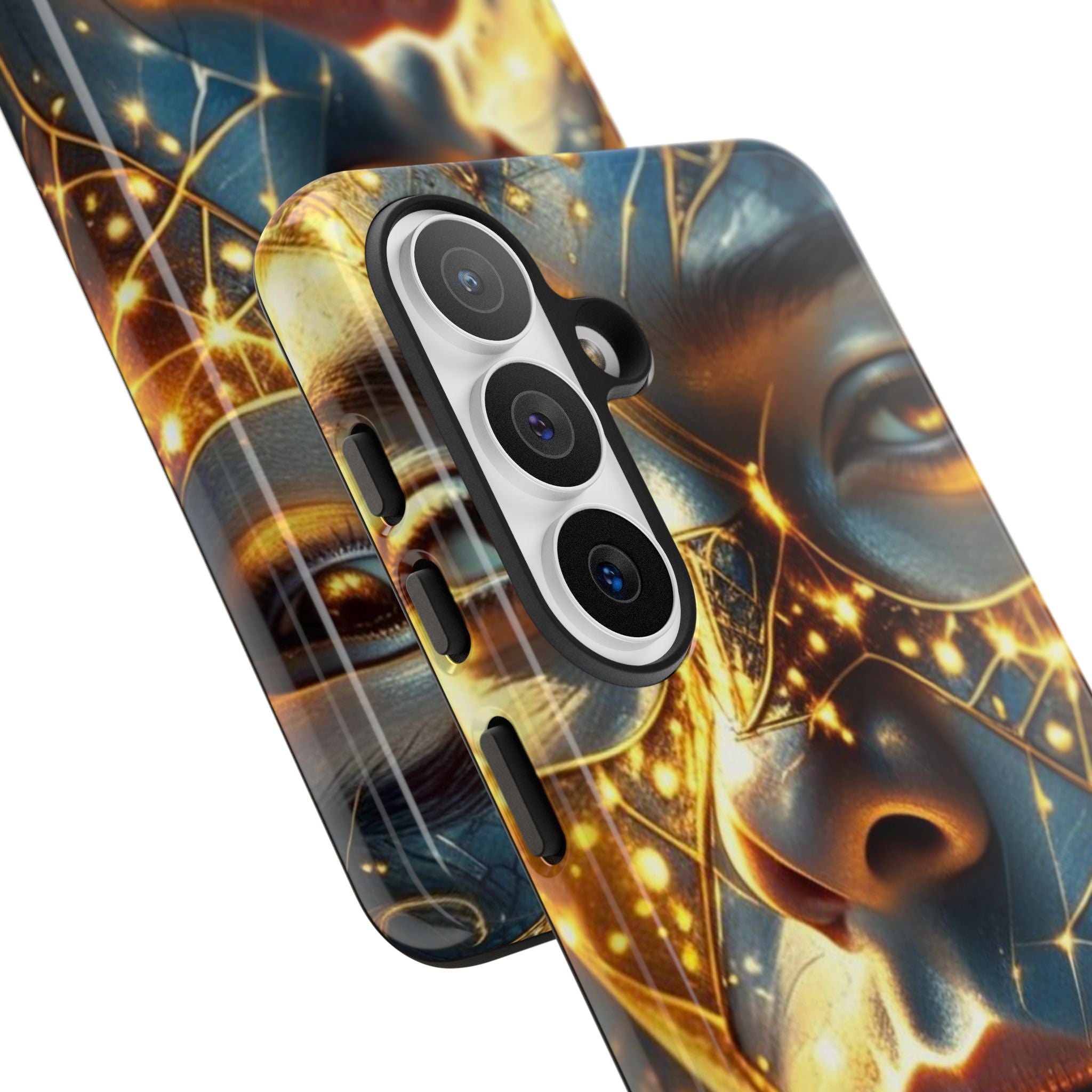 PRB Galactic Portrait Tough Case | Cosmic Face Phone Case, Starry Nebula Design by Printify