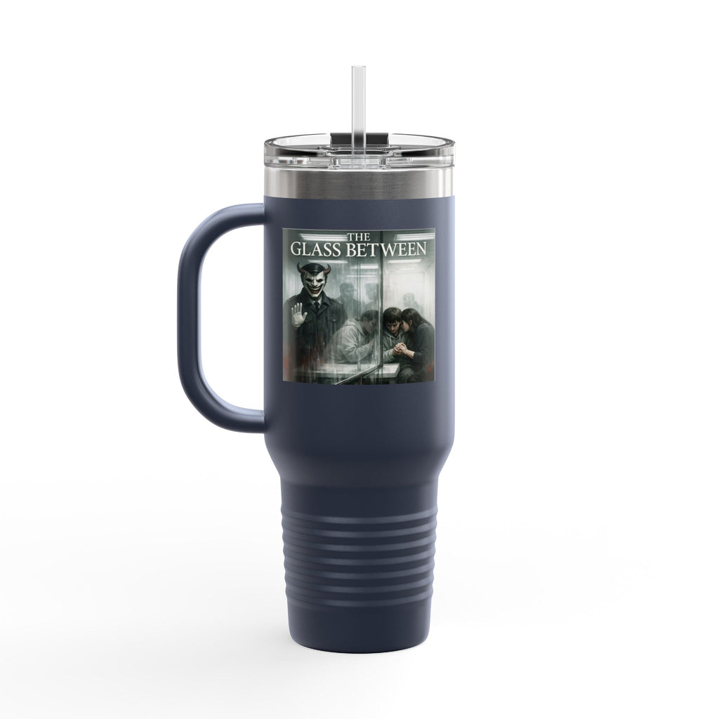 PRB The Glass Between, 40oz Insulated Travel Mug by Printify