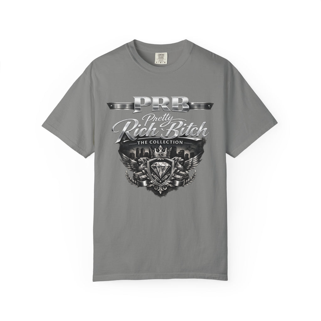 PRB Rebel Biker Crest T-Shirt | Vintage Motorcycle Emblem Tee by Power Runs Black