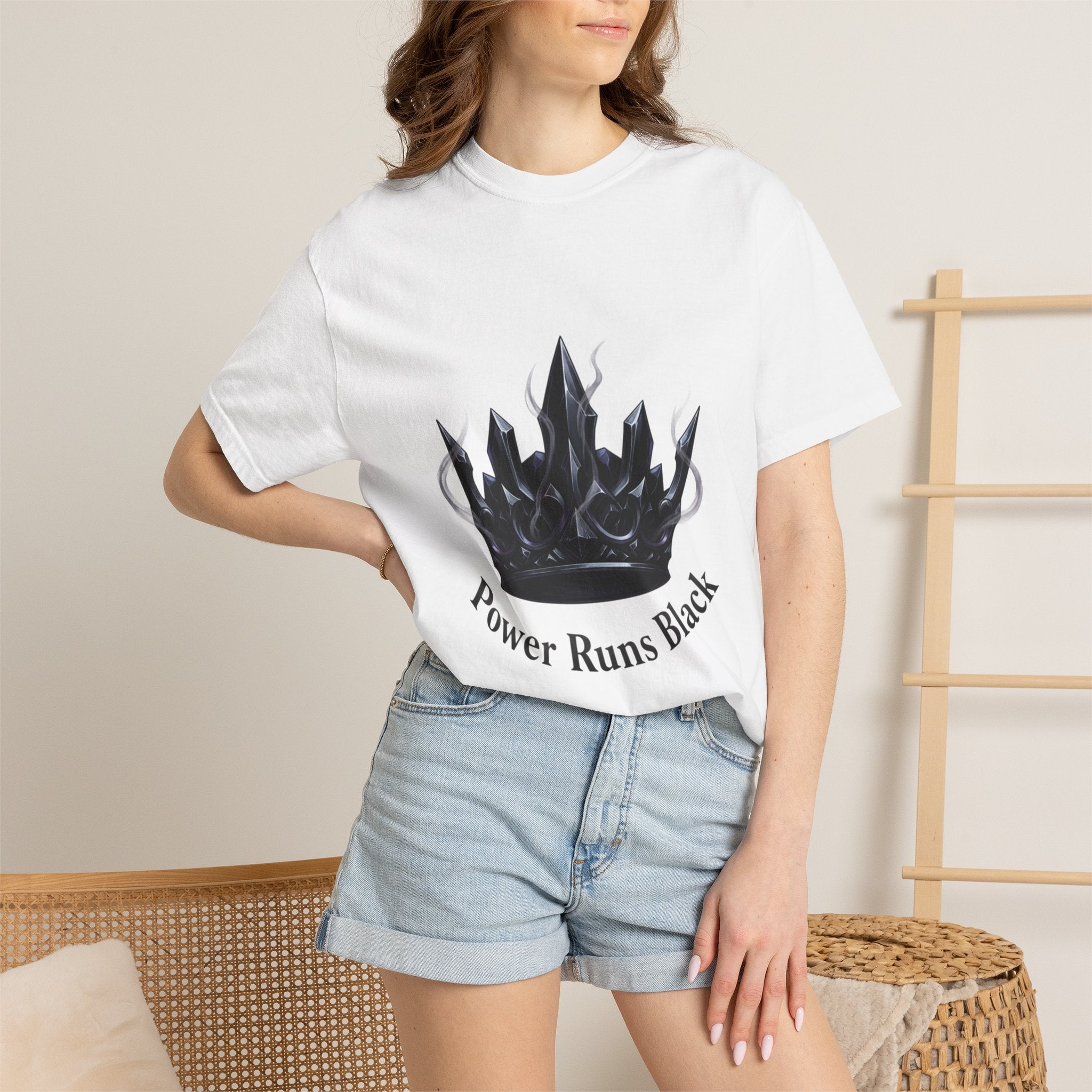 PRB Power Runs Black Crown Graphic T-Shirt by Power Runs Black