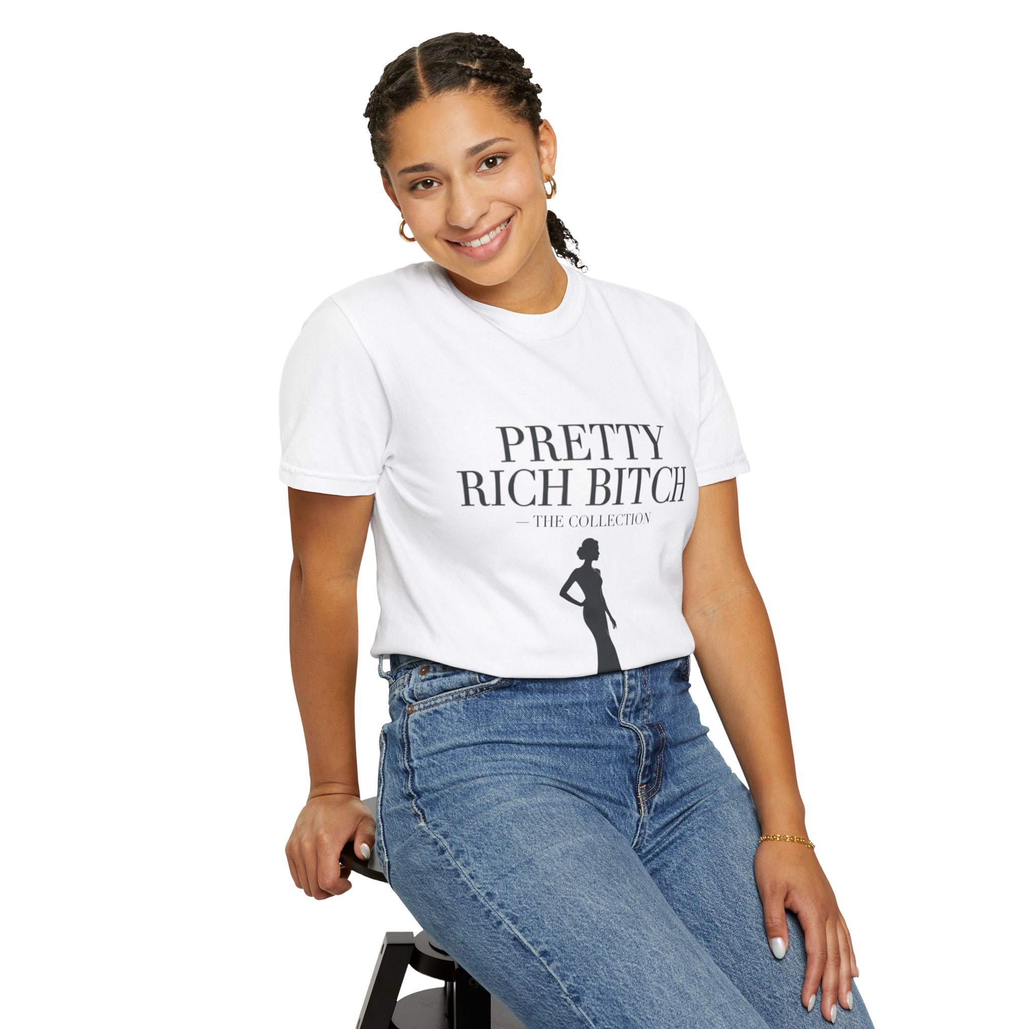 Pretty Rich Bitch The Collection by PRB Tee — Feminine Confidence Graphic T-Shirt by Power Runs Black