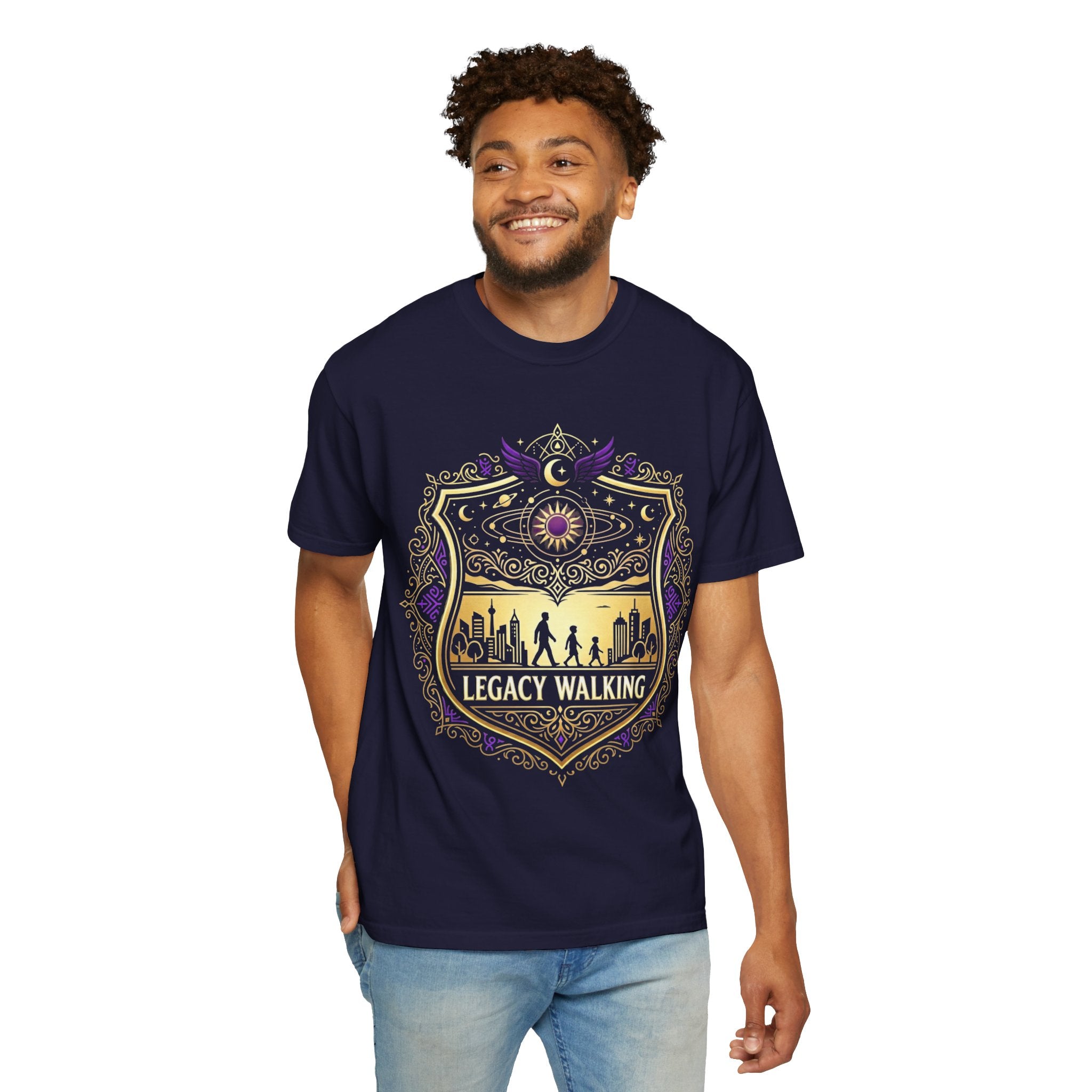PRB Sci-Fi Adventure Graphic Tee | Futuristic Forest Print Unisex T-Shirt by Printify