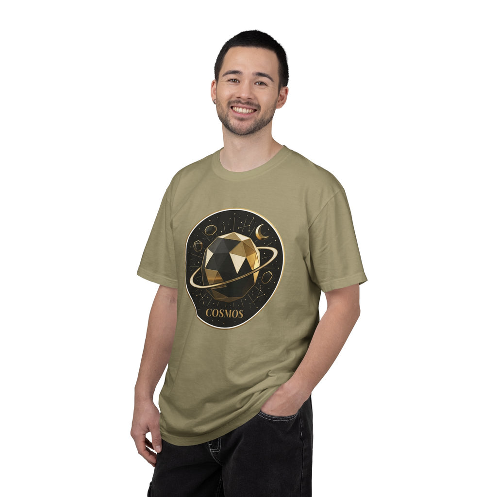 PRB Cosmos Geometric Planet T-Shirt by Power Runs Black
