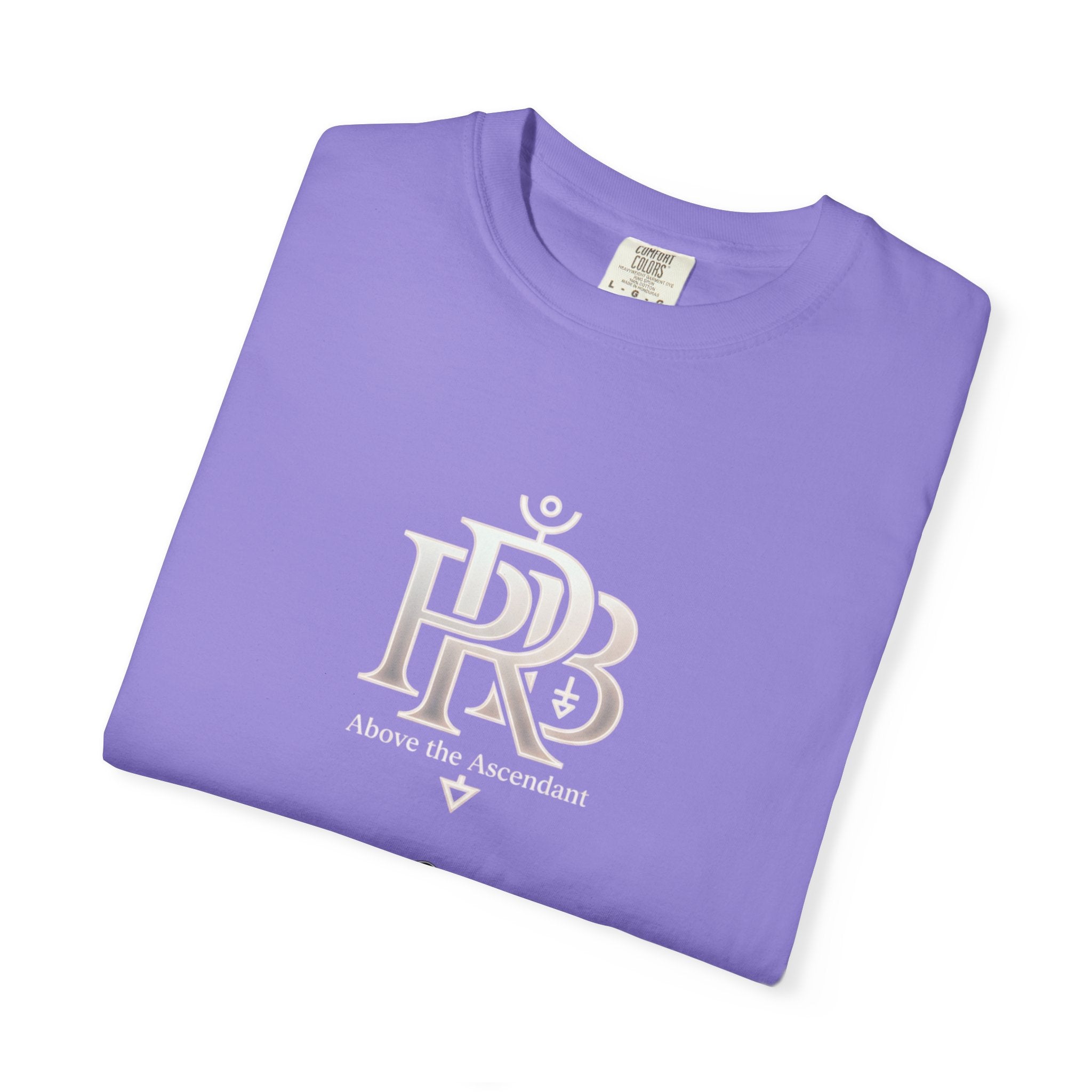 Printify Silhouette Logo T‑Shirt — Minimalist Dressed Figure & PRD Monogram - T-Shirt