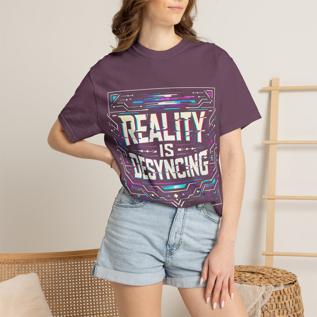 Power Runs Black PRB Glitchy Pastel "Reality Is Desyncing" T-Shirt by Power Runs Black