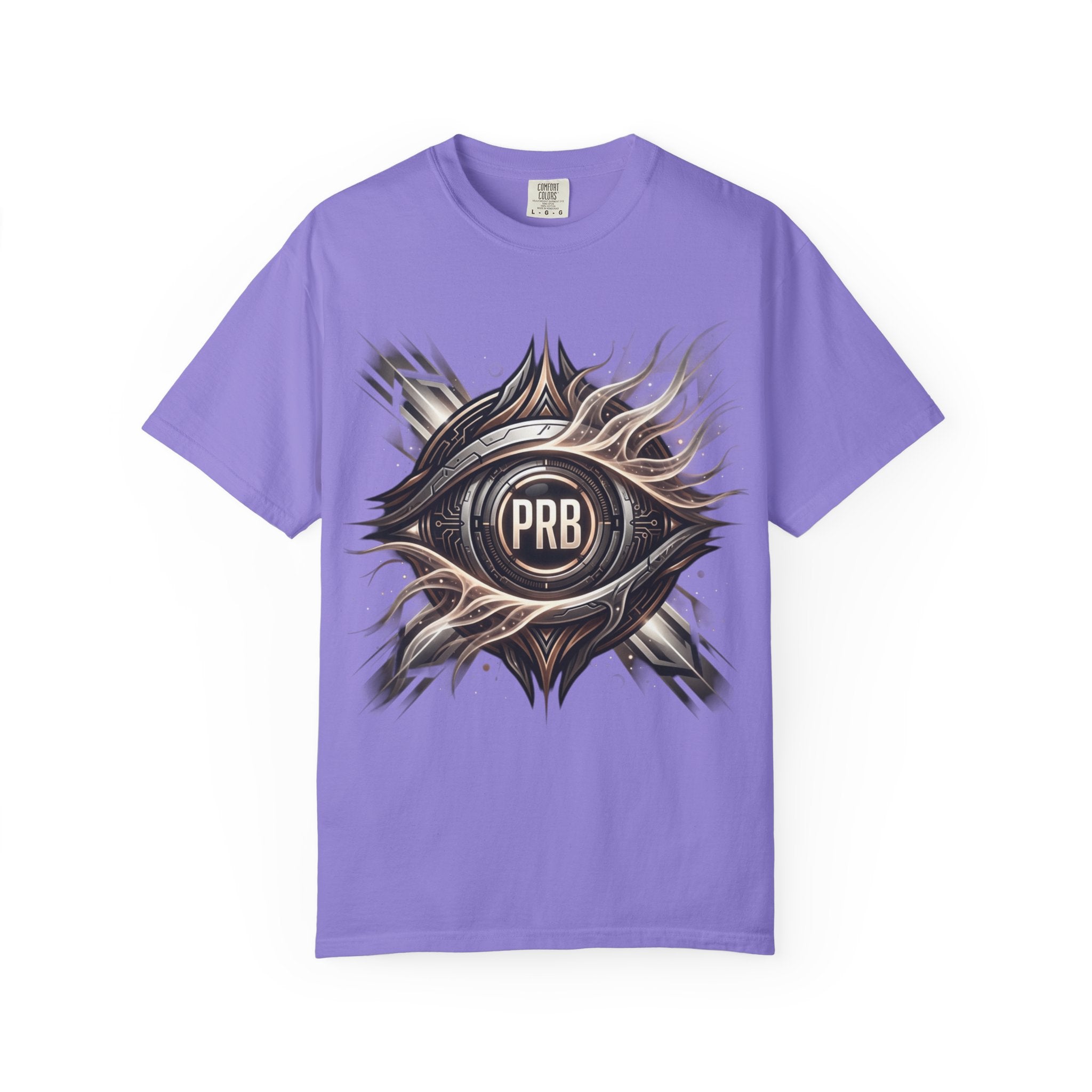 Printify PRB Clairvoyant Engine 4K Abstract Eye Emblem T-Shirt | PRB Center Medallion Graphic - T-Shirt