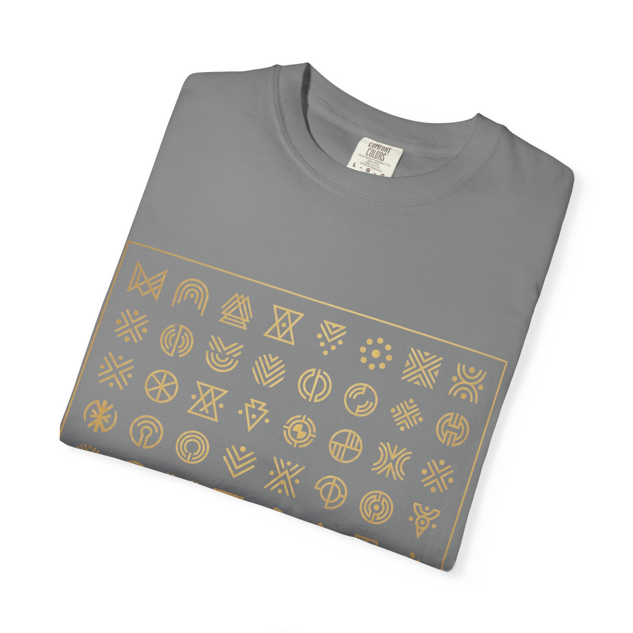 PRB Symbol Grid Graphic Tee — Garment-Dyed Heavyweight Cotton | Power Runs Black by Power Runs Black
