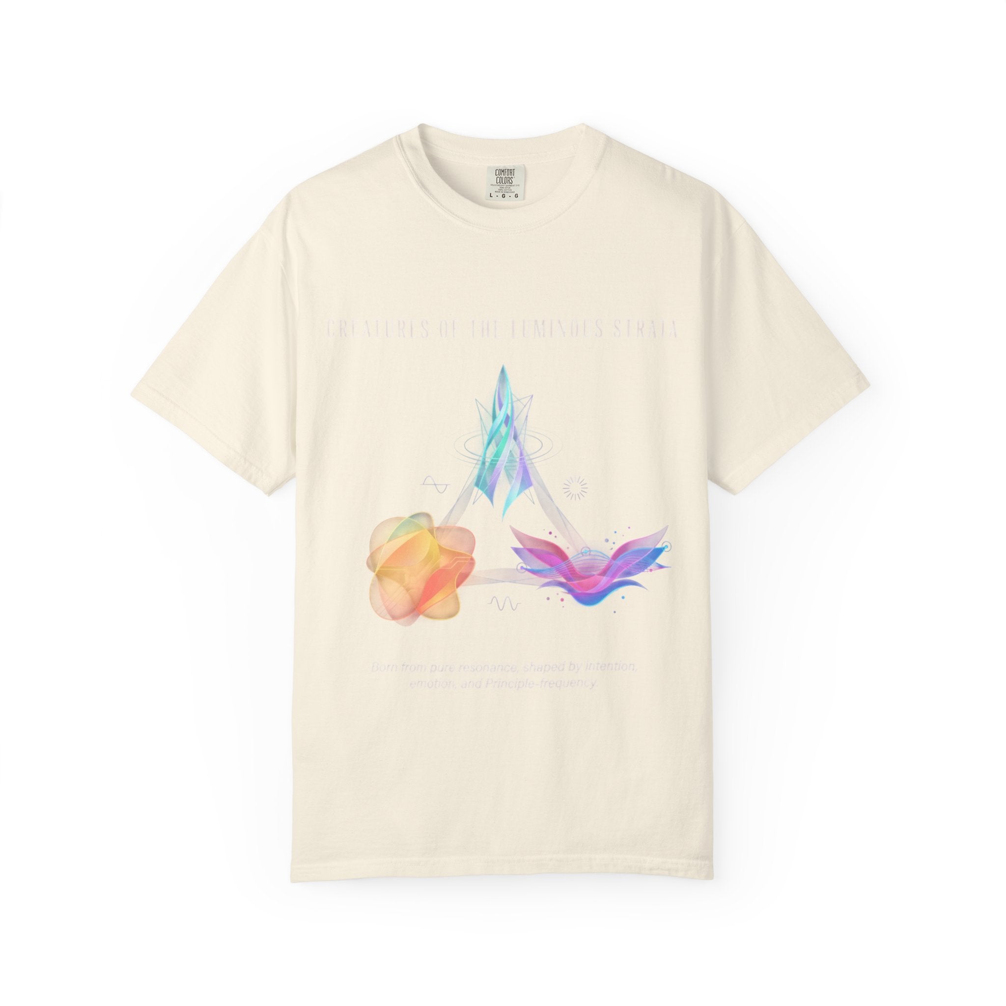 Black Abstract Watercolor T-Shirt | Vintage Garment-Dyed Graphic Tee by Printify