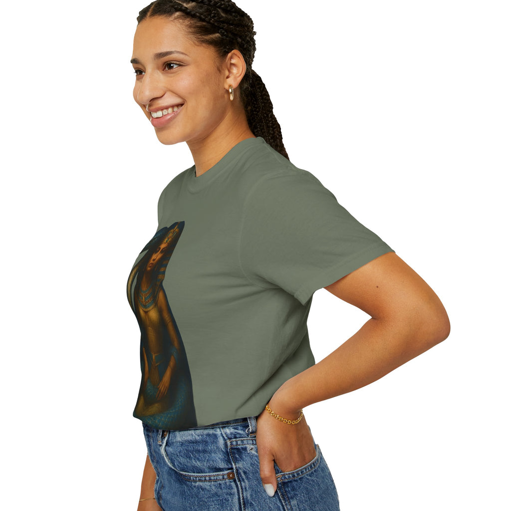 PRB Egyptian Goddess with Snake T-Shirt | Pharaoh Serpent Art Tee by Power Runs Black