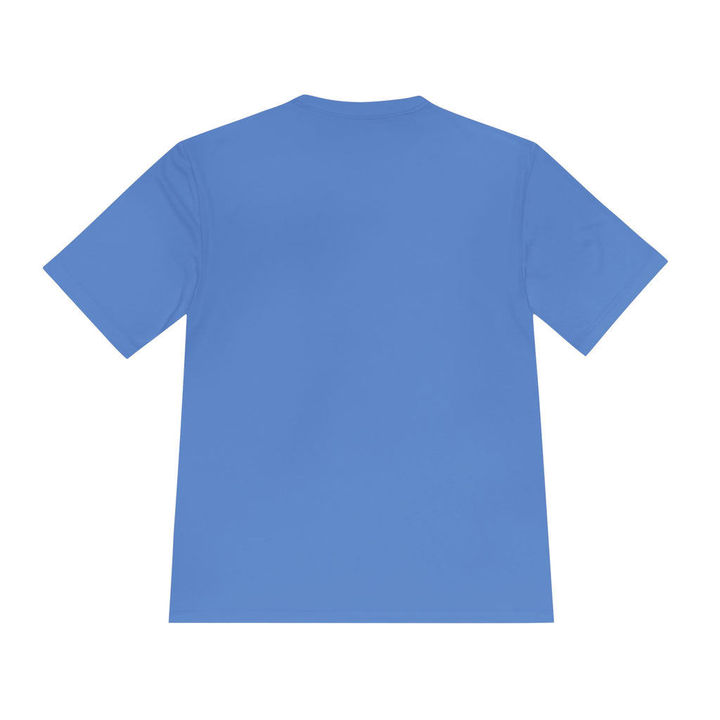Power Runs Black graphic Tee | Blue angel wings, armored figure, bold script by Power Runs Black