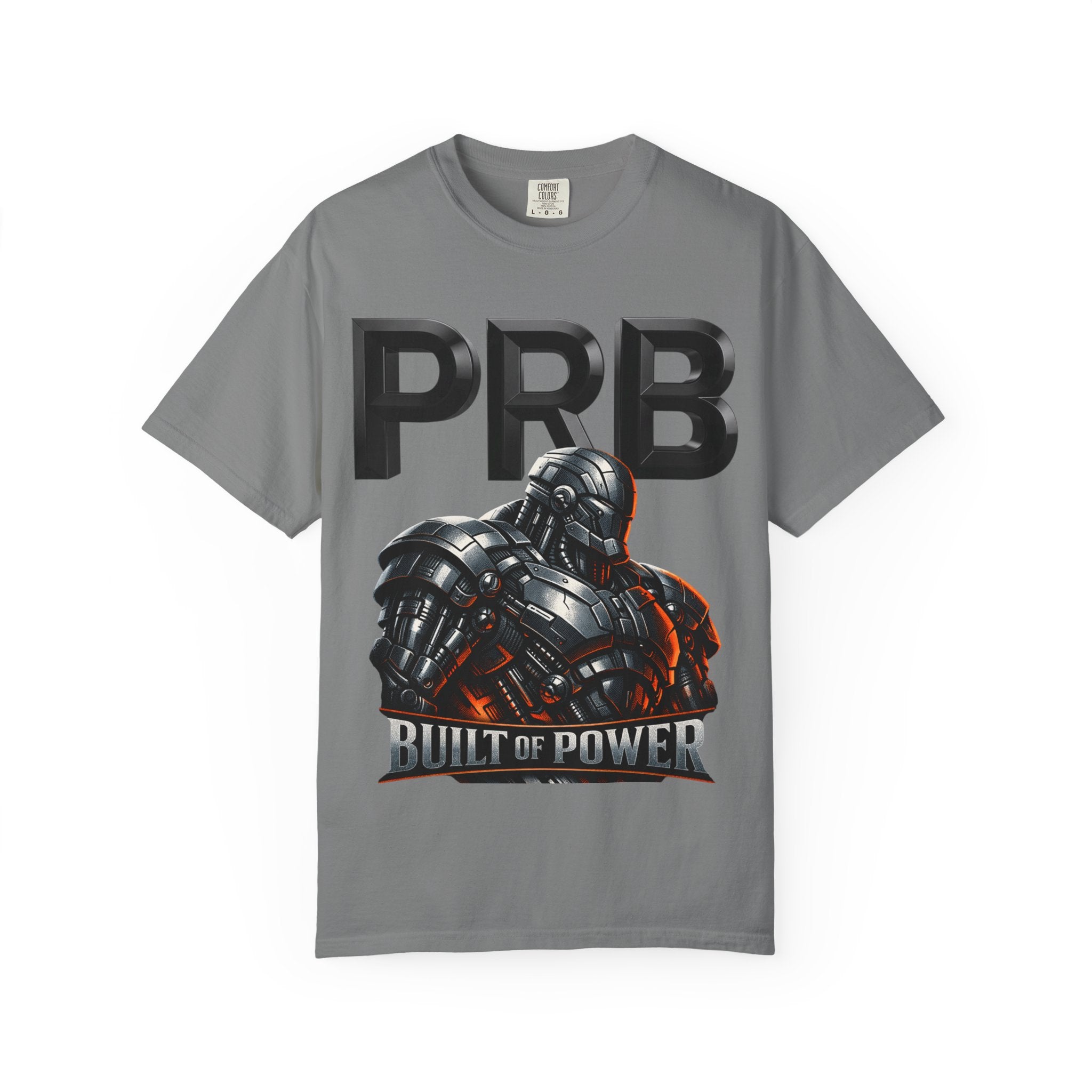 Built of Power PRB T-Shirt — Robotic Armor Graphic Tee by Printify