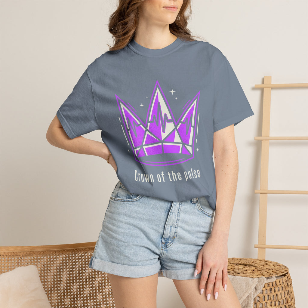 Power Runs Black PRB Crown Graphic T-Shirt — Purple Royal Crown Streetwear Tee by Power Runs Black