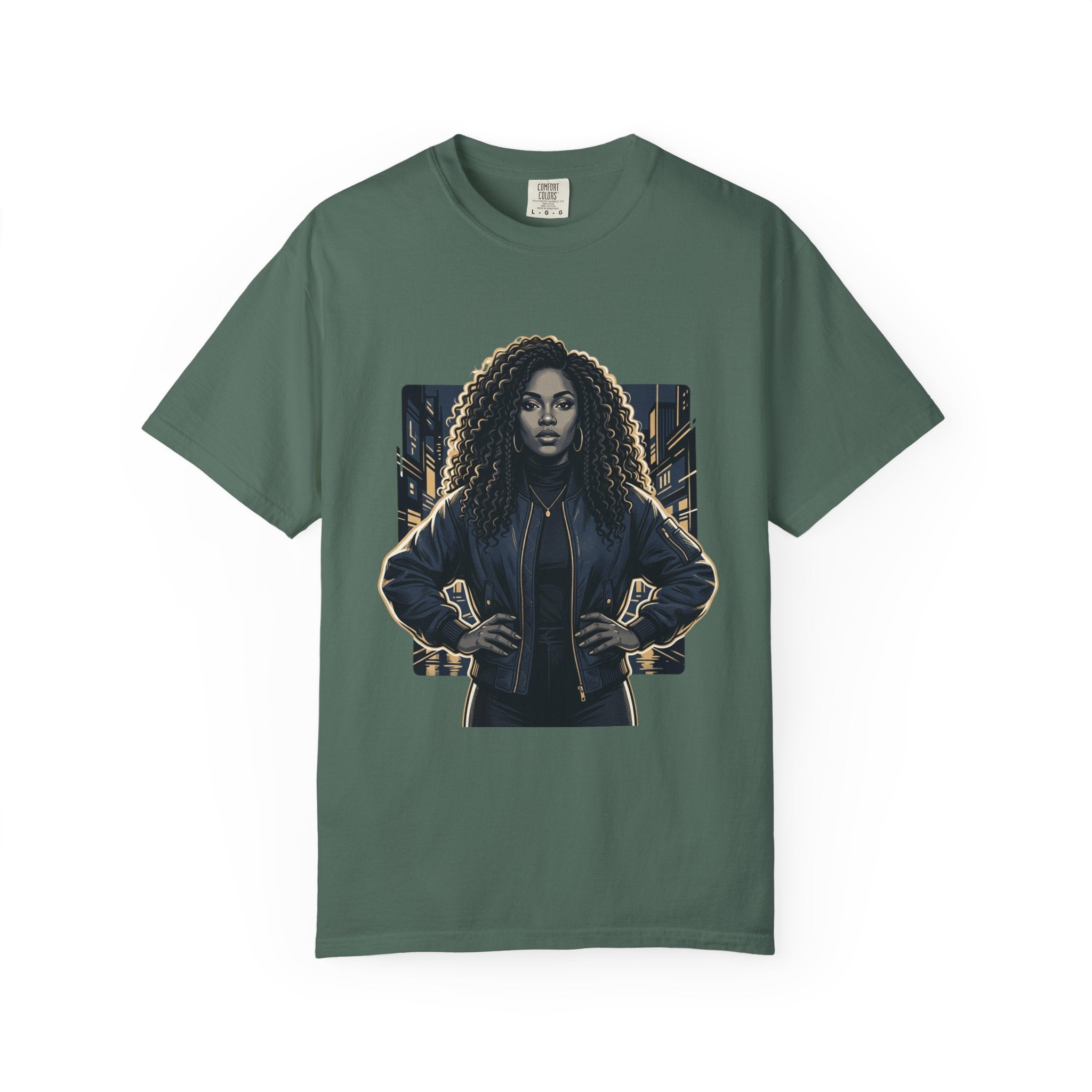 Pretty Rich Bitch The Collection by PRB T-Shirt — Bold Graphic Tee with Empowered Woman Portrait by Power Runs Black