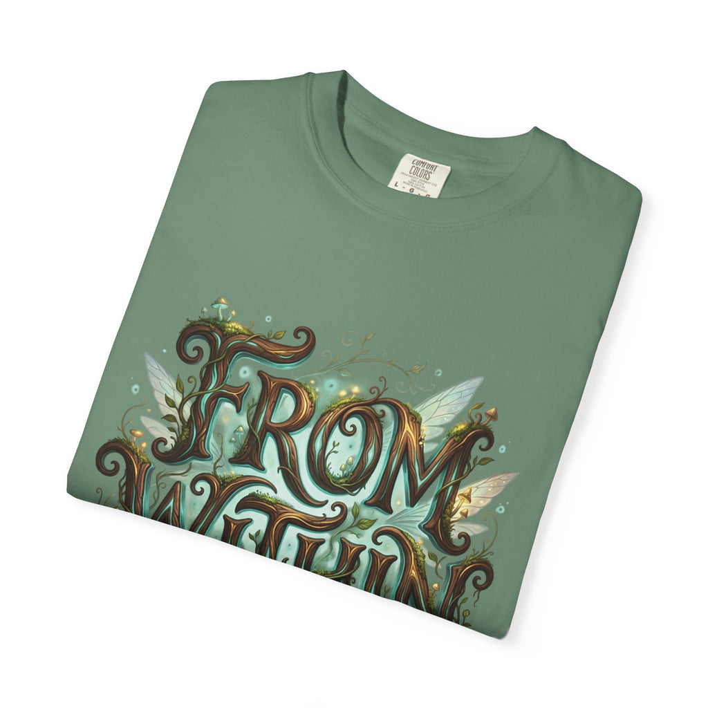 PRB From Within T-shirt | Nature Typography Forest Illustration by Power Runs Black