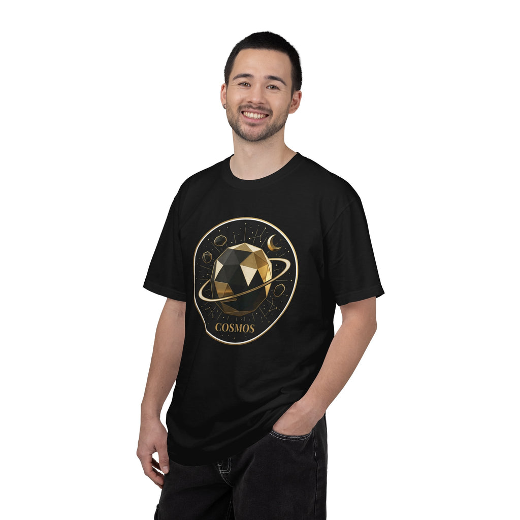 PRB Cosmos Geometric Planet T-Shirt by Power Runs Black