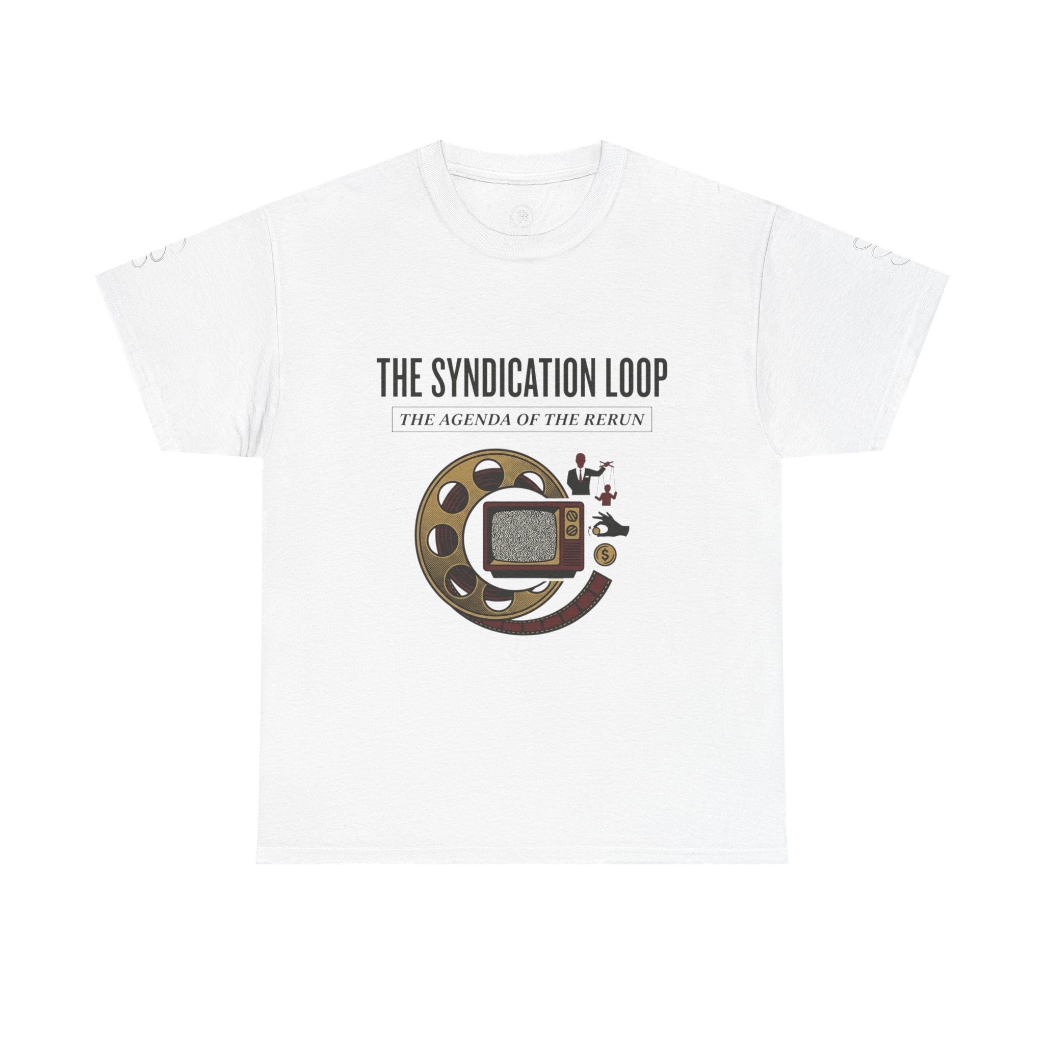 Power Runs Black — "The Agenda of the Arch" Retro TV Ouroboros Graphic Tee by Printify
