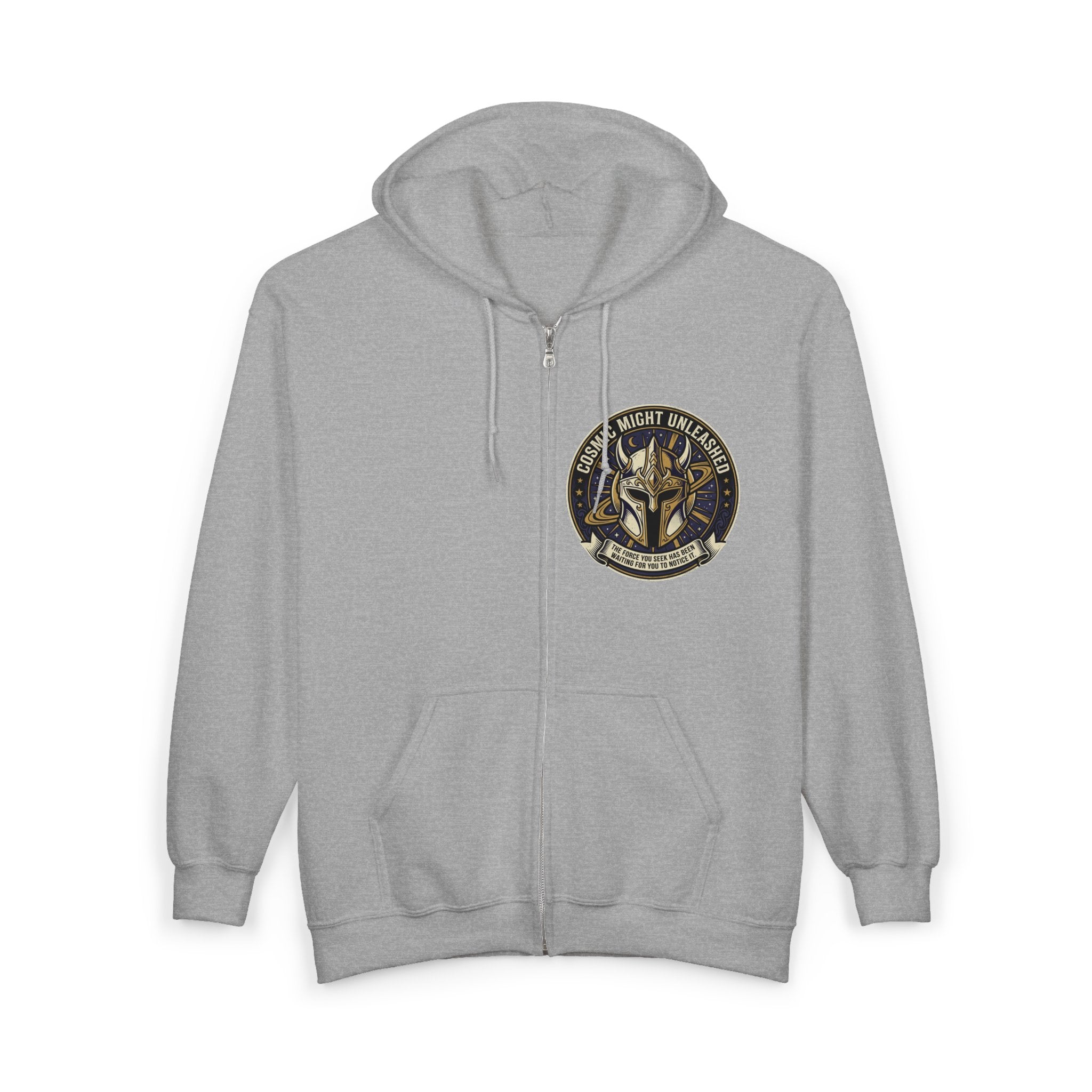 PRB Full-Zip Hoodie — Cosmic Night Unleashed Graphic by Power Runs Black