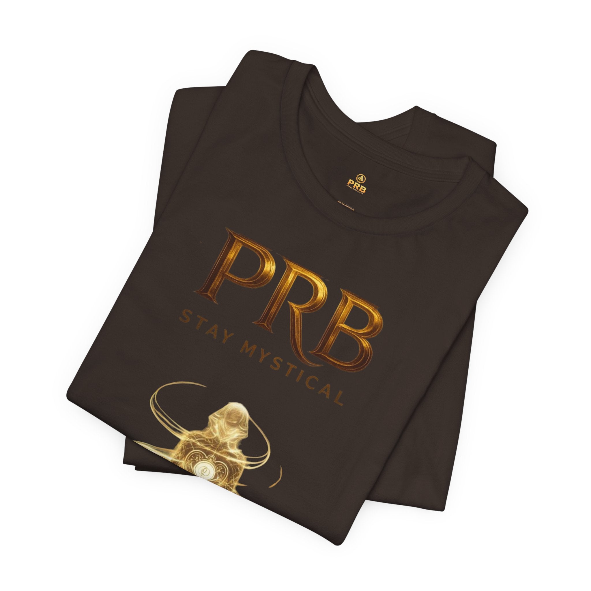 PRB Mystical Graphic Tee – "PRB Stay Mystical" Spiritual Book & Light Design by Power Runs Black