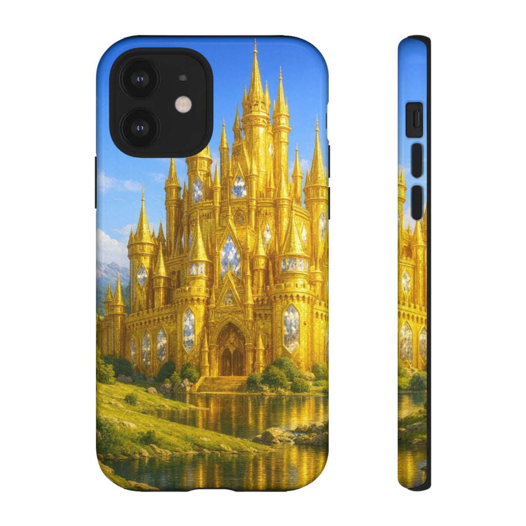 PRB Golden Castle iPhone Case | Fantasy Palace Phone Case by Power Runs Black