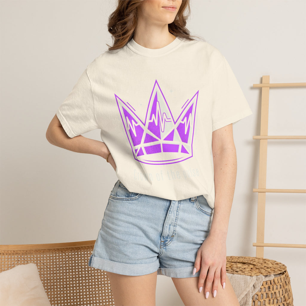 Power Runs Black PRB Crown Graphic T-Shirt — Purple Royal Crown Streetwear Tee by Power Runs Black