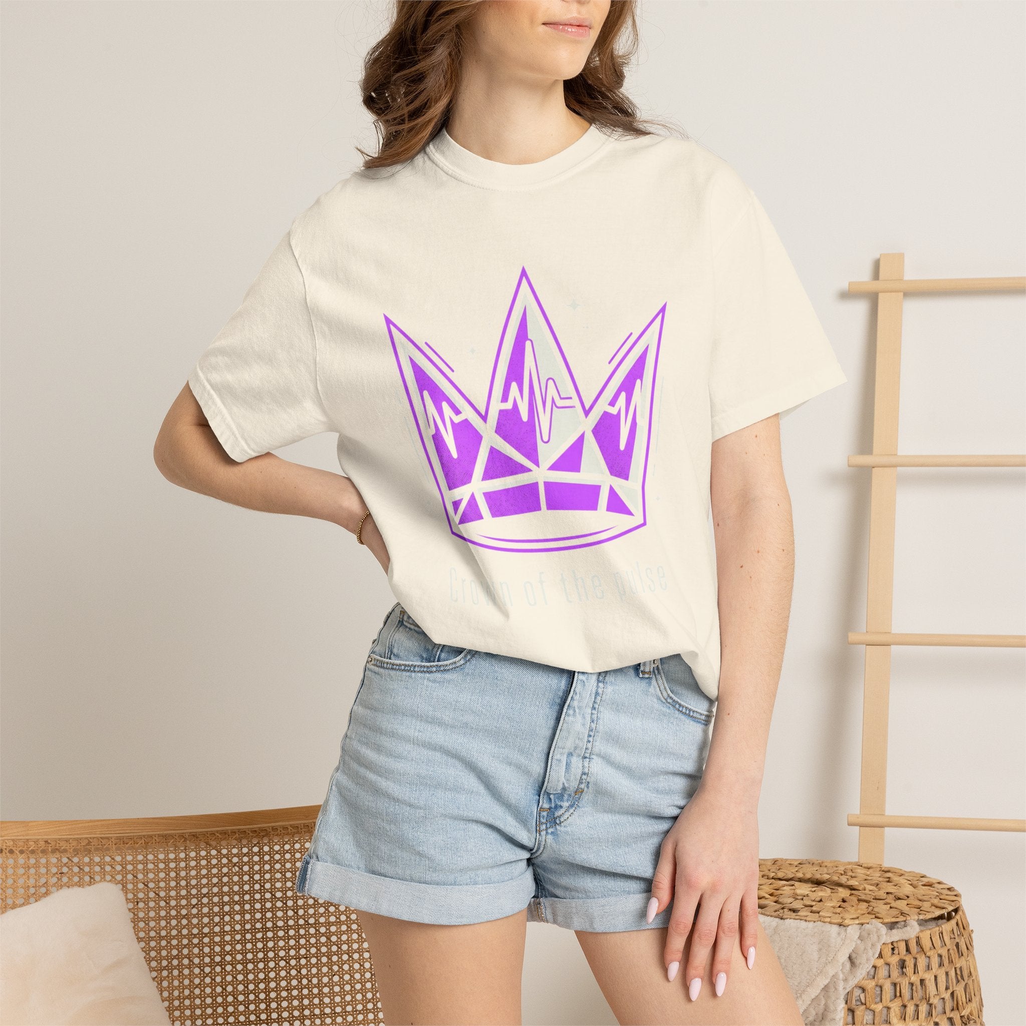 Power Runs Black PRB Crown Graphic T-Shirt — Purple Royal Crown Streetwear Tee by Power Runs Black
