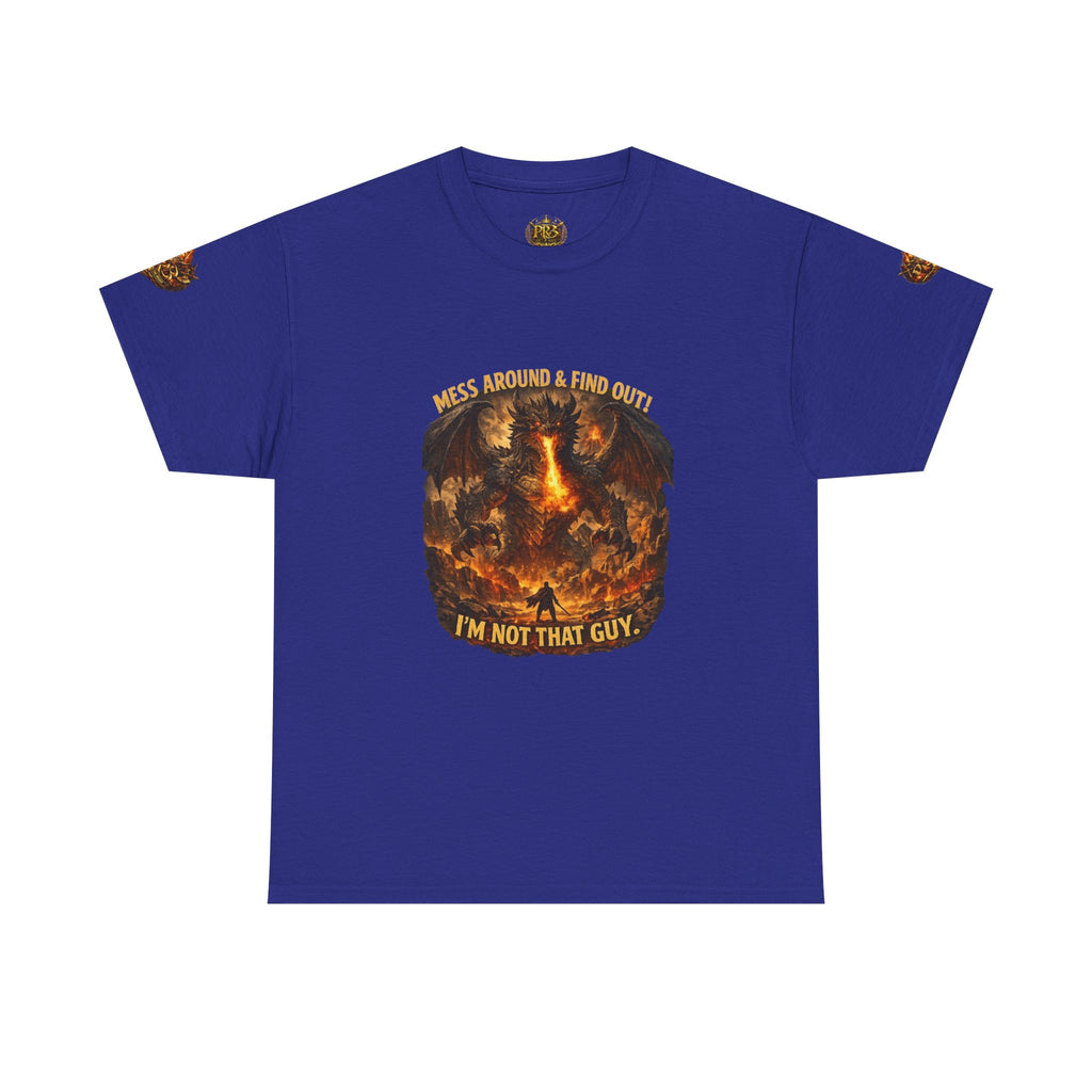 PRB Demonic Warrior Illustration Tee | "I'm Not That Guy" Graphic Shirt by Power Runs Black