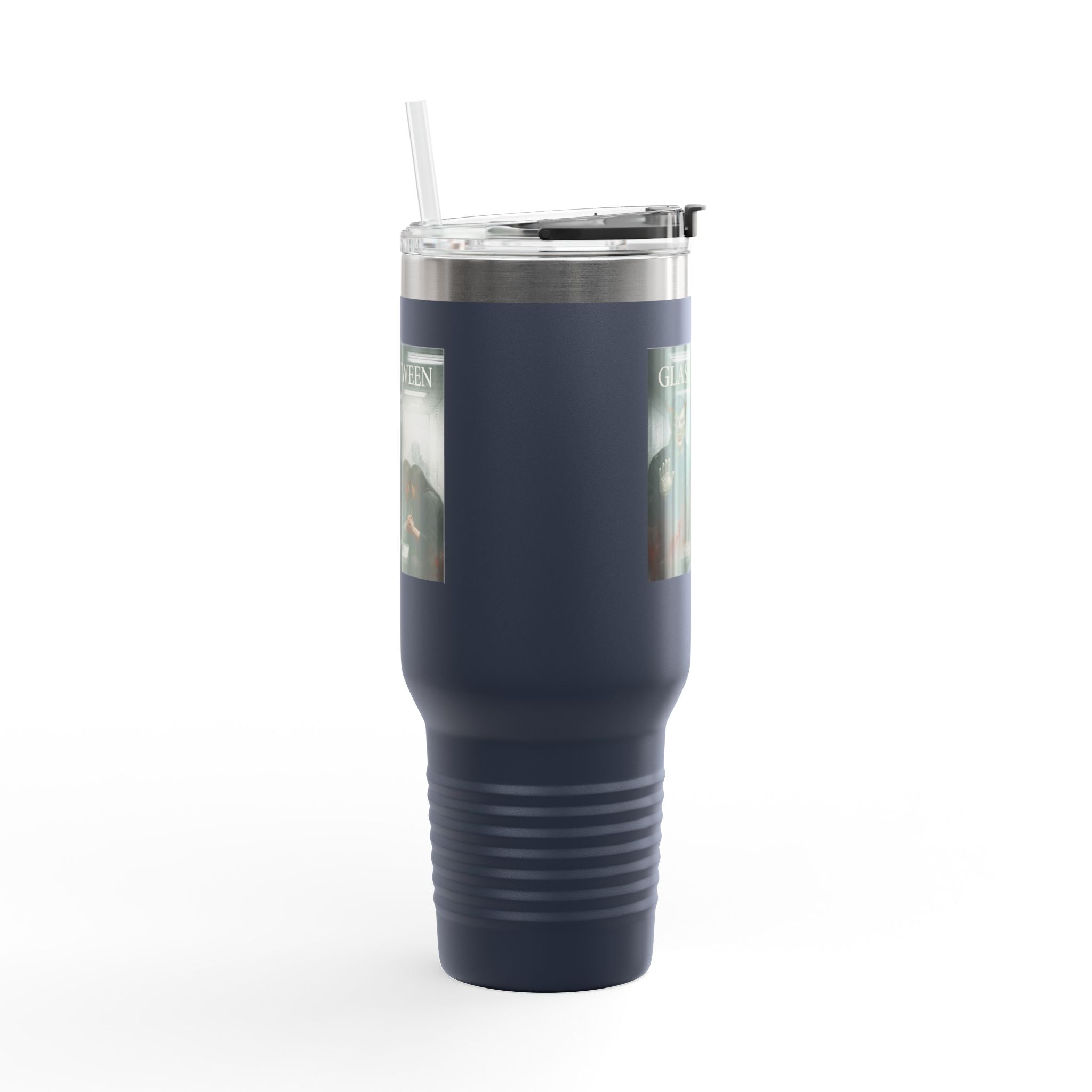 PRB The Glass Between, 40oz Insulated Travel Mug by Printify
