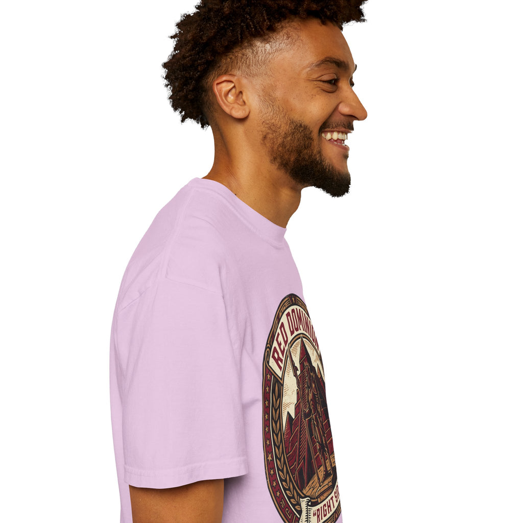 Power Runs Black PRB Red Dominion 'Right Side' Graphic T-Shirt by Power Runs Black