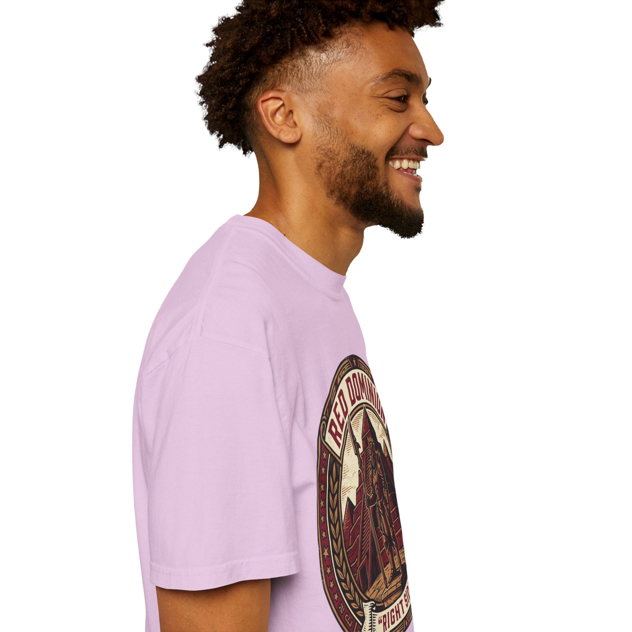 Power Runs Black PRB Red Dominion 'Right Side' Graphic T-Shirt by Power Runs Black