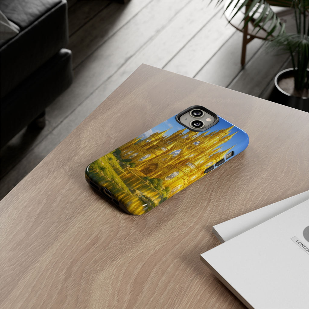 PRB Golden Castle iPhone Case | Fantasy Palace Phone Case by Power Runs Black
