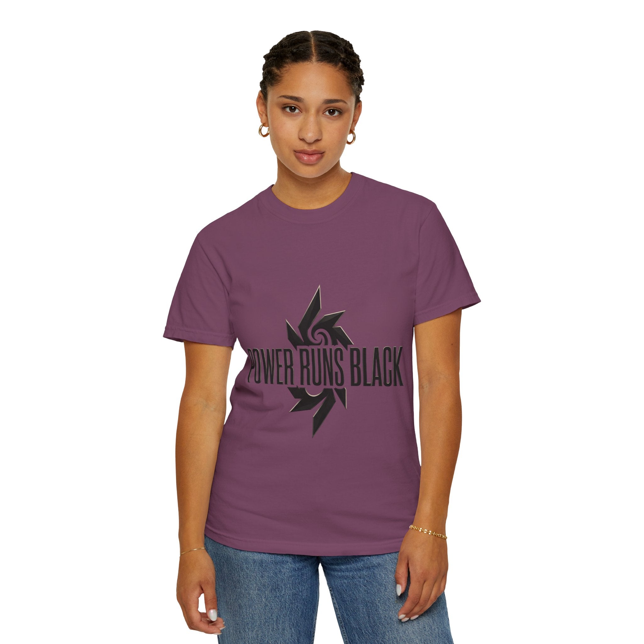 Power Runs Black PRB "Wear The Code" Mystic Shield T-Shirt — Geometric Sigil Graphic Tee by Printify
