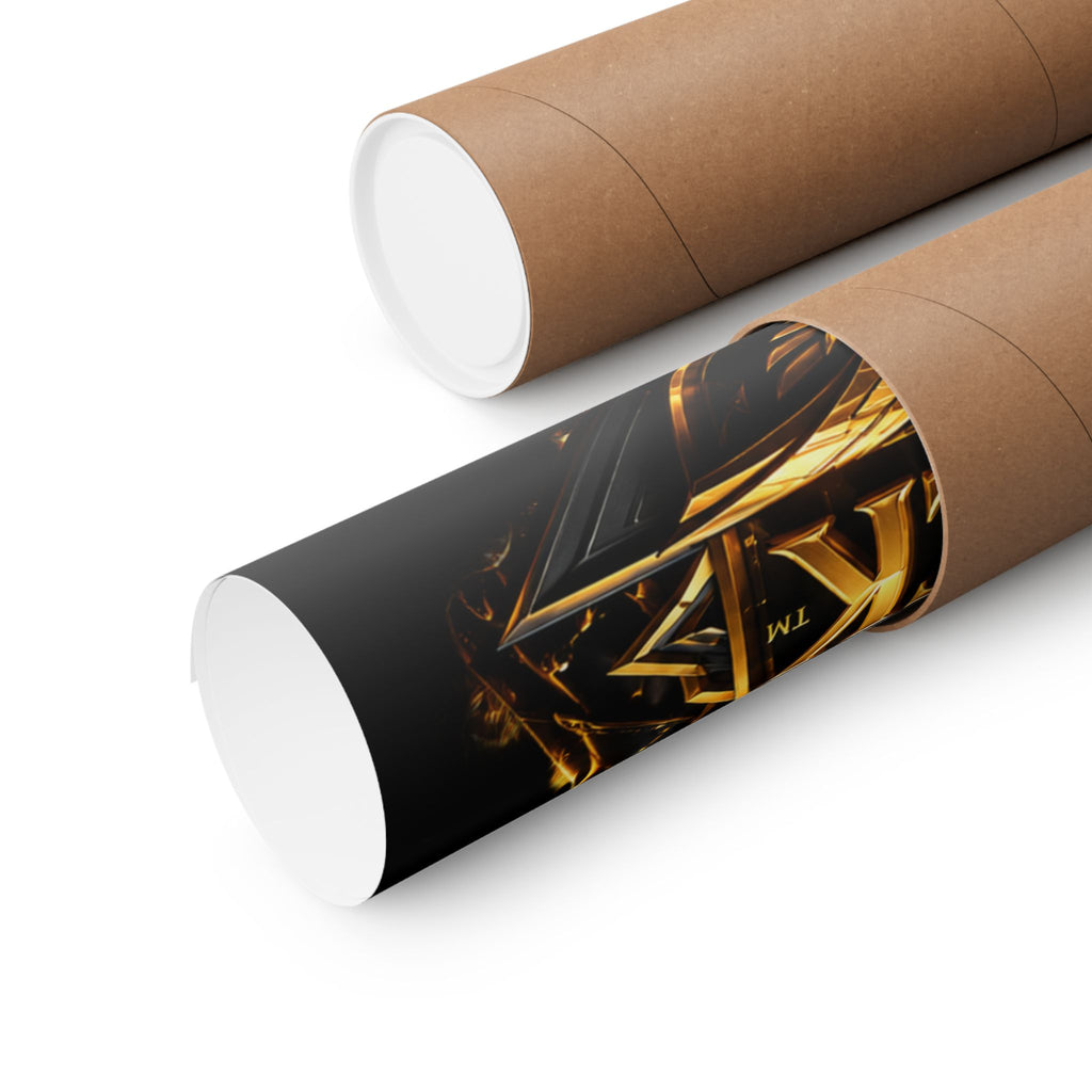Power Runs Black Matte Poster — "Power Runs Black" Afrocentric Goddess Wall Art by Power Runs Black