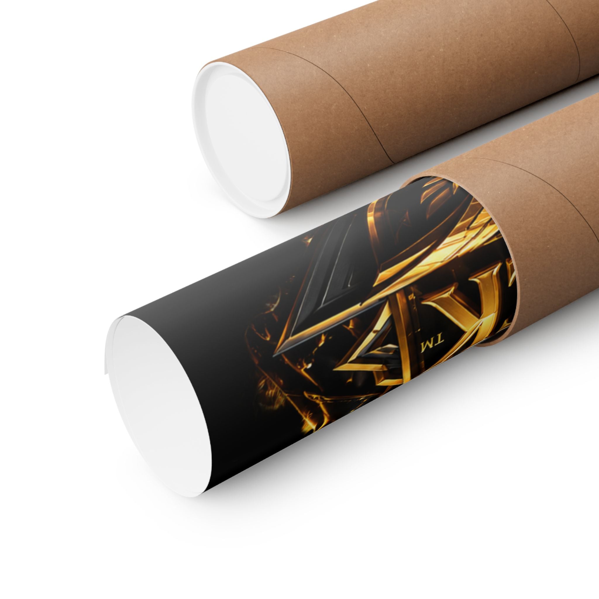 Power Runs Black Matte Poster — "Power Runs Black" Afrocentric Goddess Wall Art by Power Runs Black