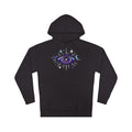 PRB Mystic Purple All-Seeing Eye Hoodie | Celestial Stars Moon by Power Runs Black